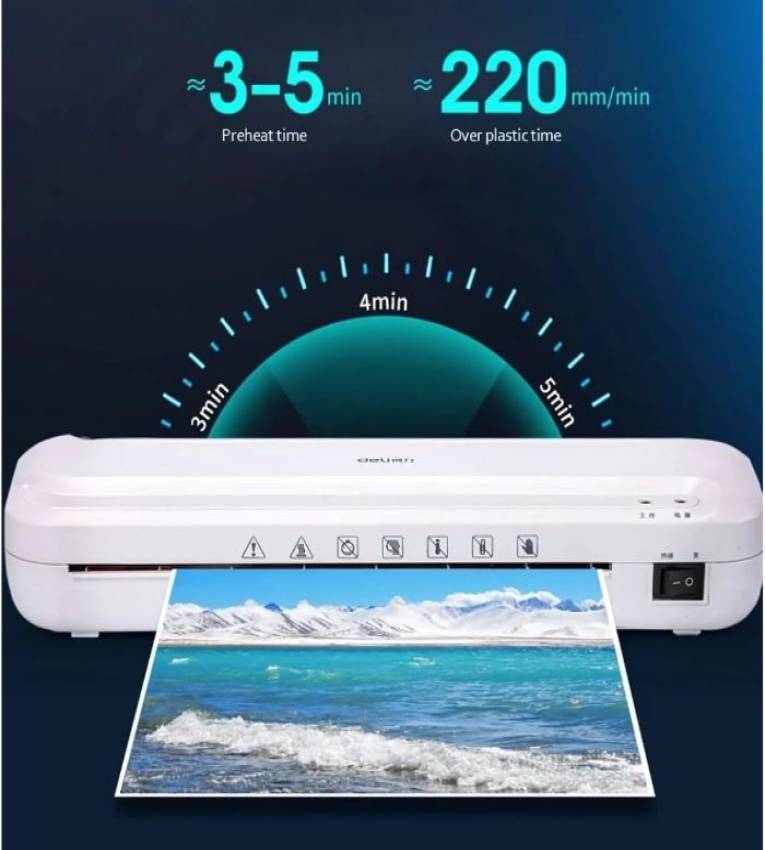 Deli Laminator Plastifieuse à chaud A4, A5, A7